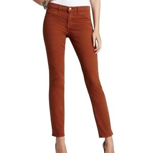 J Brand Skinny Leg Jeans In Terra Cotta Size 26